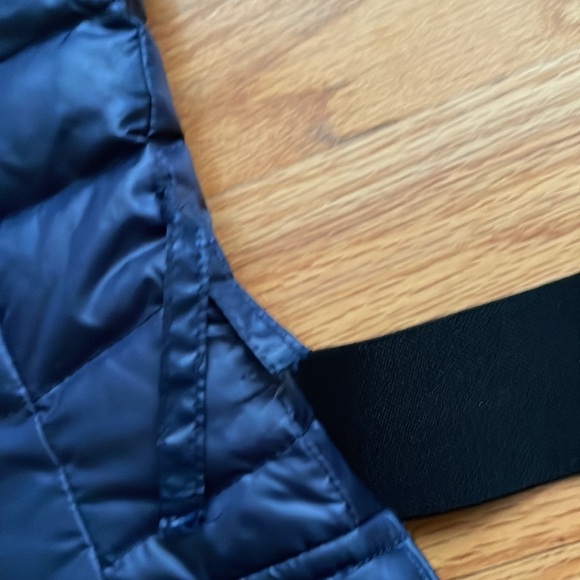 Andrew Marc Navy Belted Parka Down Coat Fur Hood Size XS‎ - Picture 7 of 7